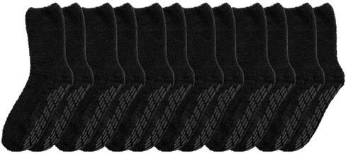 Silverts Men’s and Women’s Diabetic Gripper Non Skid Hospital Slipper Socks for Seniors - Clothing for Elderly - 6 Pack in Saudi Arabia