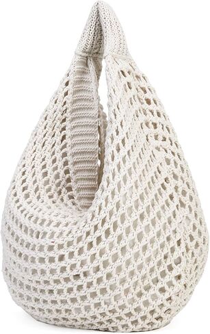 Large Beach Bags for Women Summer Beach Tote Bag Aesthetic Tote Bag Hippie Bag Knit Bag in Kuwait