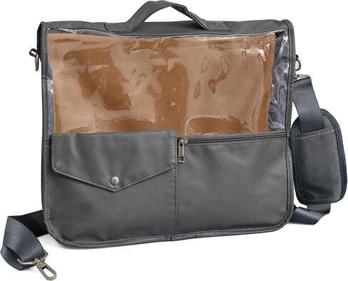 Kuracha Protector – Tefillin & Tallit Bag Carrier | Durable & Elegant Judaica Storage, Leather Multi Pocket With Strap & Handle, Navy in Kuwait