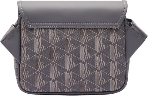 Lacoste Men's The Blend Clipped Monogram Messenger Bag in Saudi Arabia