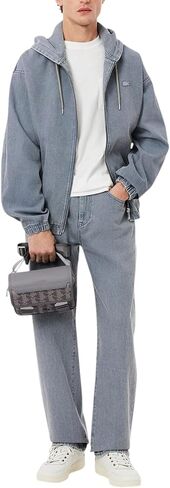 Lacoste Men's The Blend Clipped Monogram Messenger Bag in Saudi Arabia