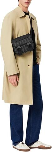 Lacoste Men's the Blend Monogram Messenger Bage Messenger in Saudi Arabia