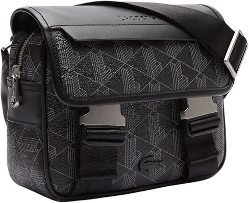 Lacoste Men's the Blend Monogram Messenger Bage Messenger in Saudi Arabia