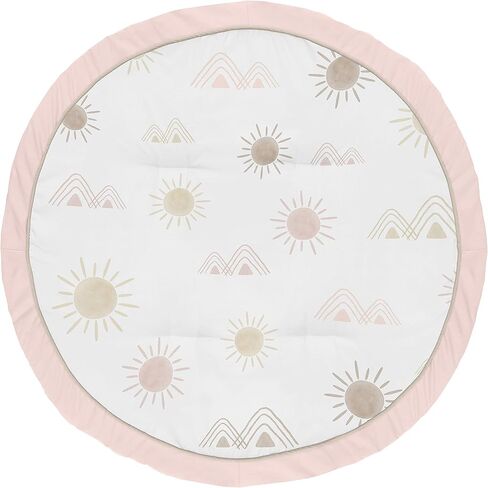 Sweet Jojo Designs Moon and Star Boy or Girl Baby Playmat Tummy Time Infant Play Mat - Navy Blue and Gold Watercolor Celestial Sky Gender Neutral Outer Space Galaxy in Saudi Arabia