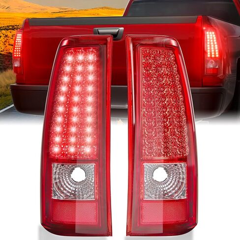 LED Tail Lights Assembly Fit for Chevy Silverado 1999 2000 2001 2002, Tail Lights Compatible for 99-02 Silverado 1999-2007 GMC Sierra Classic, Smoked Tail Lights Truck Rear Lamp Black 1 Pair in Saudi Arabia