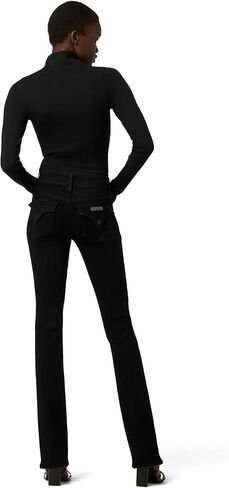 HUDSON Women's Beth Mid Rise Petite Baby Bootcut Jean with Back Flap Pockets in Saudi Arabia
