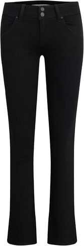 HUDSON Women's Beth Mid Rise Petite Baby Bootcut Jean with Back Flap Pockets in Saudi Arabia