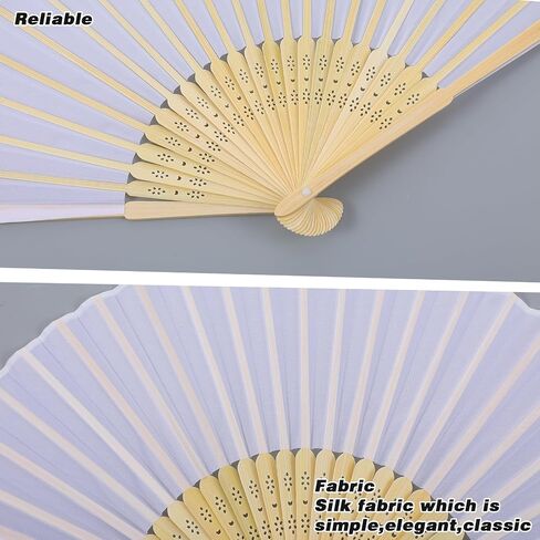 2 Pack Large Folding Hand Fan, Black Chines/Spanish Foldable Fan Nylon-Cloth Vintage Retro Fabric Hand Held Fans for Men/Women Wedding Party Favor Performance Dance Home Decorations Festival Gift in Saudi Arabia