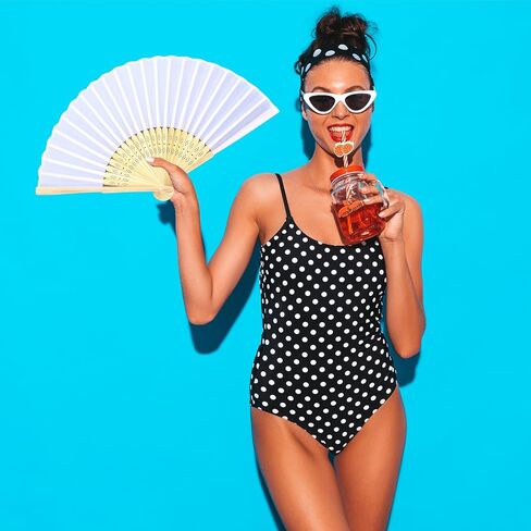 2 Pack Large Folding Hand Fan, Black Chines/Spanish Foldable Fan Nylon-Cloth Vintage Retro Fabric Hand Held Fans for Men/Women Wedding Party Favor Performance Dance Home Decorations Festival Gift in Saudi Arabia