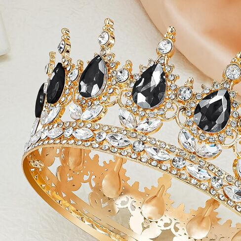 Aprince Baroque Crystal Queen Crown for Women Princess Crowns and Tiaras for Little Girls elf crown for flower bouquet Headband for Bride Hair Accessories Wedding Crown Bride Tiaras in Saudi Arabia