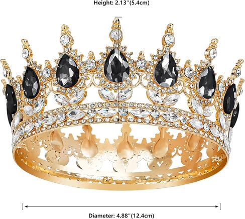 Aprince Baroque Crystal Queen Crown for Women Princess Crowns and Tiaras for Little Girls elf crown for flower bouquet Headband for Bride Hair Accessories Wedding Crown Bride Tiaras in Saudi Arabia