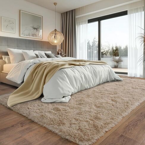 سجادة رقيقة أخضر مصبوغة لغرفة النوم 4x5.9 أقدام-سجادة منطقة أشعث ناعمة ومضادة للانتعاش ، سجادة مريحة مريحة لغرفة المعيشة ومسكن الأطفال ، ديكور المنزل الجمالي in Kuwait