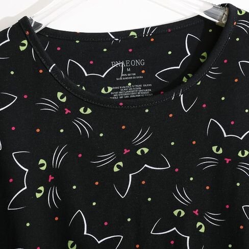 مجموعة بيجامات Pnaeong للسيدات ، والقطن قصير الأكمام Sleeve Wear PJS S-3XL in Kuwait