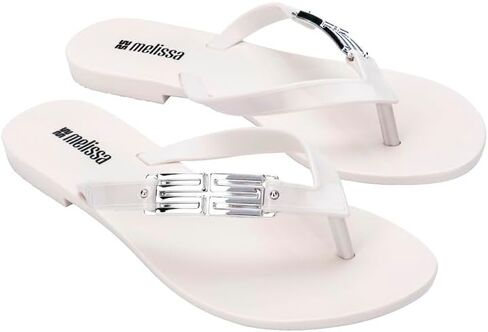 Melissa Harmonic M Flip -Flops - التفاصيل المعدنية - تصميم أنيق Melflex - صندل ثونغ مريح للنساء - صندل صيفي لأسلوب الموضة إلى الأمام in Kuwait