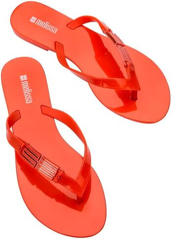 Melissa Harmonic M Flip -Flops - التفاصيل المعدنية - تصميم أنيق Melflex - صندل ثونغ مريح للنساء - صندل صيفي لأسلوب الموضة إلى الأمام in Kuwait