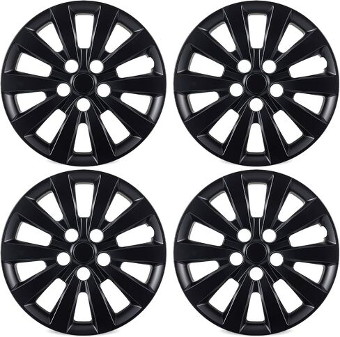 16 inch Hubcaps Fits for 2013-2018 Nissan Sentra, for 2011-2025 Nissan Leaf (Set of 4), Wheel Covers for 13-18 Sentra & 11-25 Leaf Models Wheel Rim Hubcap Replacement - Black Matte in Saudi Arabia
