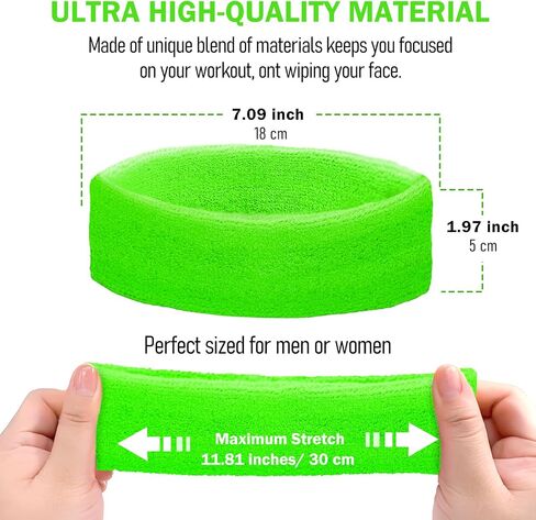 Ronglry 80s Neon Sweatbands Set 80s 90s Outfits for Women Sports Wristband and Headband Neon Sweat Band 80 s Accessories for Women Sweatband for Glow Party Supplies Halloween Costume in Saudi Arabia