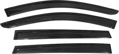 Window Visors Compatible with 2013-2018 Toyota RAV4, Acrylic Dark Smoke 4PCS Sun Rain Shade Guard Wind Vent Air Deflector by IKON MOTORSPORTS, 2014 2015 2016 2017 in Saudi Arabia