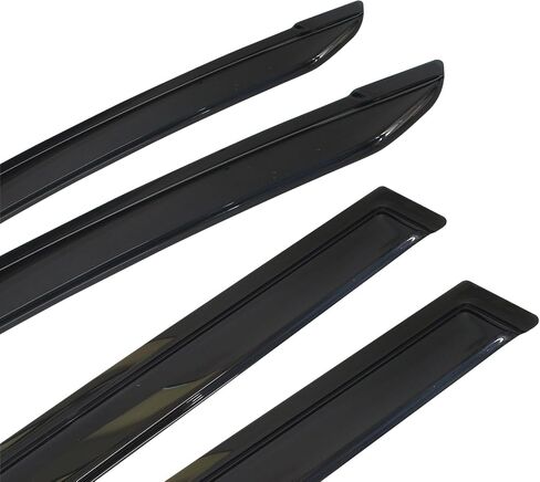 Window Visors Compatible with 2013-2018 Toyota RAV4, Acrylic Dark Smoke 4PCS Sun Rain Shade Guard Wind Vent Air Deflector by IKON MOTORSPORTS, 2014 2015 2016 2017 in Saudi Arabia