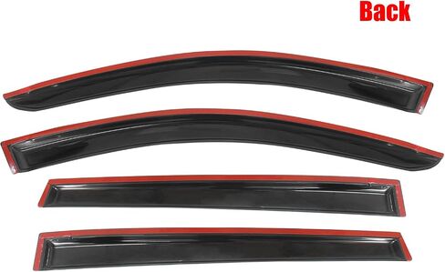 Window Visors Compatible with 2013-2018 Toyota RAV4, Acrylic Dark Smoke 4PCS Sun Rain Shade Guard Wind Vent Air Deflector by IKON MOTORSPORTS, 2014 2015 2016 2017 in Saudi Arabia