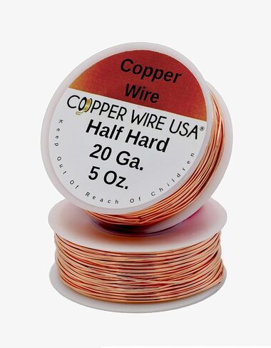 Solid Bare Copper Round Wire 5 Oz Spool Dead Soft 12 to 30 Ga (24 Ga / 270 Ft) in Saudi Arabia