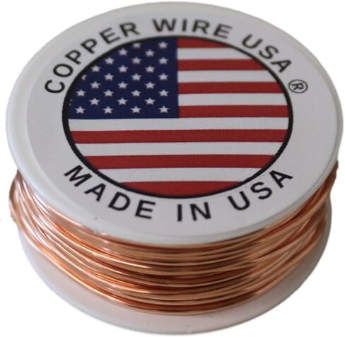 Solid Bare Copper Round Wire 5 Oz Spool Dead Soft 12 to 30 Ga (24 Ga / 270 Ft) in Saudi Arabia