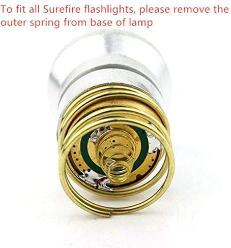 LUXNOVAQ LED Flashlight Bulb Replacement Bulbs, Drop-in P60 Design Module 1200LM 1 Mode Lamp Bulb Torch Repair Parts for Surefire Hugsby C2 G2 Z2 6P 9P G3 S3 D2 Ultrafire 501B 502B etc in Saudi Arabia