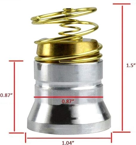 LUXNOVAQ LED Flashlight Bulb Replacement Bulbs, Drop-in P60 Design Module 1200LM 1 Mode Lamp Bulb Torch Repair Parts for Surefire Hugsby C2 G2 Z2 6P 9P G3 S3 D2 Ultrafire 501B 502B etc in Saudi Arabia