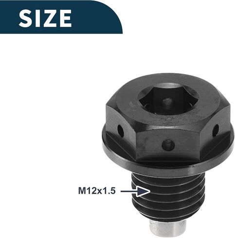 M12x1.5 4 مم تصريف الزيت المغناطيسي سدادات سبيكة من سبيكة زيت الصرف الترباس الصرف الصحي مع 1 غسالة النحاس الوردي 1 الكمبيوتر in Kuwait