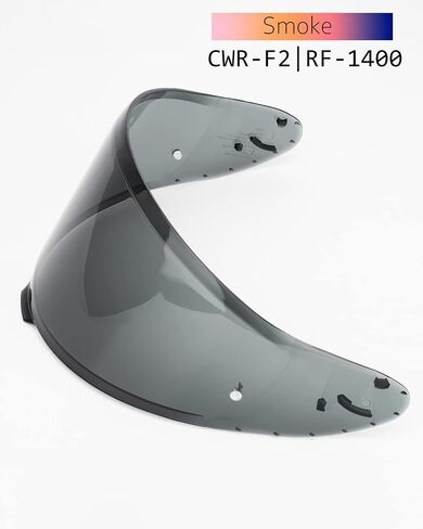 CWR-F2 Shield Visor with Pin Replacement For RF-1400 RF1400 Motorcycle Helmet, CWR F2 Aftermarket Visor (Smoke) in Kuwait