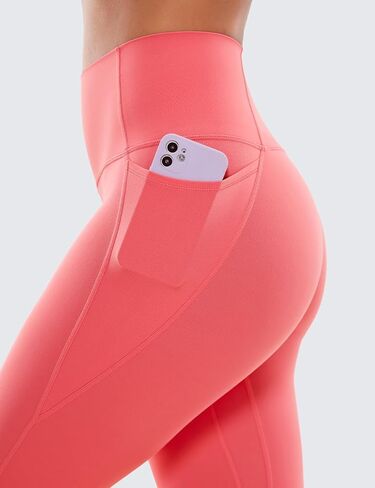 CRZ Yoga Womens Butterluxe تمرين كابري طماق مع جيوب 19 بوصة - صالة رياضية عالية محصول اليوغا سروال زبداني ناعم in Kuwait
