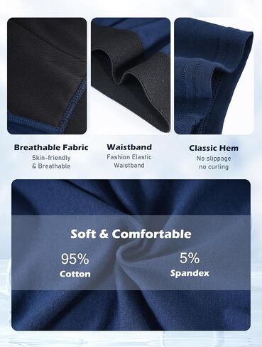 TIICHOO Washable Incontinence Underwear for Men Cotton Regular Absorbency Urinary Leakproof Underwear Boxer Briefs 5 Pack in Saudi Arabia