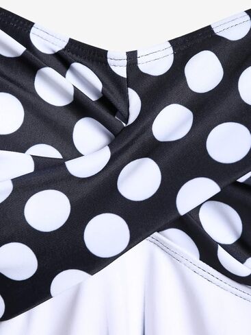 Rosegal Womens Plus Size Polka Dot Halter Twist Cinched Ruched Boyshorts Tankini Swimwear in Saudi Arabia