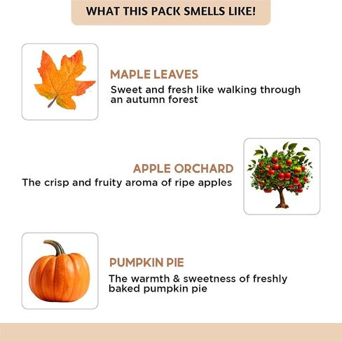 Folkulture Fall Essential Oils for Diffuser Oil, Essential Oils Set of 6 x 0.34 fl oz, 60 ml Fragrance Oil, Diffuser Oils Scents for Home, Fall Fragrance Oils - Pumpkin Spice, Caramel, Vanilla in Saudi Arabia