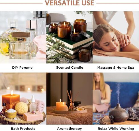 Folkulture Fall Essential Oils for Diffuser Oil, Essential Oils Set of 6 x 0.34 fl oz, 60 ml Fragrance Oil, Diffuser Oils Scents for Home, Fall Fragrance Oils - Pumpkin Spice, Caramel, Vanilla in Saudi Arabia