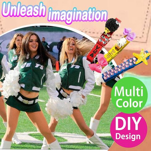 60 Set Cheer Pins Spirit Clips Include 60 Wooden Cheer Colored Clothes Pins 94 Mini Resin Animals and Self Adhesive Stickers Pen for Cheerleading Backpacks Cheer Gifts Bulk (Blue) in Saudi Arabia