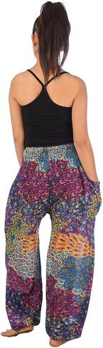 LOFBAZ Yoga Harem Hippie Pants for Women S-4XL Plus Boho Clothing PJ Elephant in Saudi Arabia