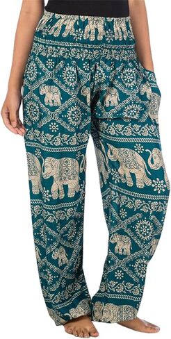 LOFBAZ Yoga Harem Hippie Pants for Women S-4XL Plus Boho Clothing PJ Elephant in Saudi Arabia