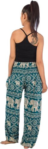 LOFBAZ Yoga Harem Hippie Pants for Women S-4XL Plus Boho Clothing PJ Elephant in Saudi Arabia