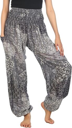 LOFBAZ Yoga Harem Hippie Pants for Women S-4XL Plus Boho Clothing PJ Elephant in Saudi Arabia