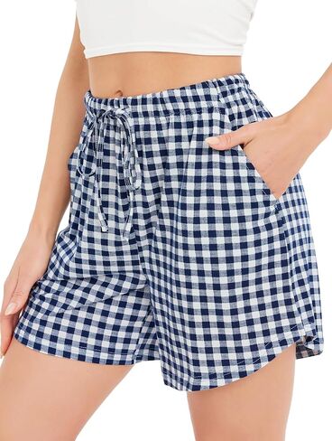 Vlazom Women's Pajama Bottoms Sleeping Patterned Shorts Soft Lounge Casual Pants for Yoga Gym Running in Saudi Arabia