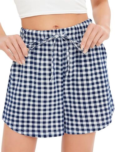 Vlazom Women's Pajama Bottoms Sleeping Patterned Shorts Soft Lounge Casual Pants for Yoga Gym Running in Saudi Arabia