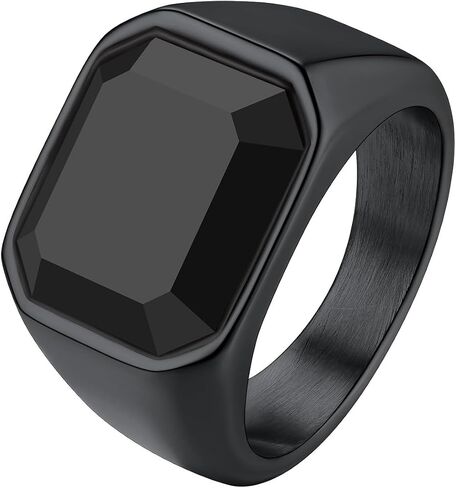 Richsteel Black Onyx Signet Ring for Men in Saudi Arabia