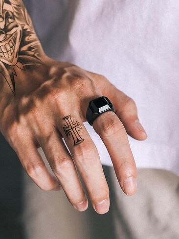 Richsteel Black Onyx Signet Ring for Men in Saudi Arabia