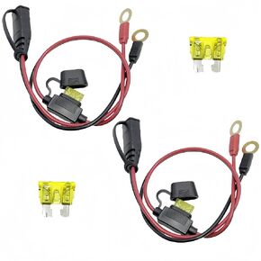 2 حزمة GC008 X-Connect ملائمة لكابلات شاحن بطارية NOCO ، M10 (3/8in) طرف XL Eyelet ، بديل بطارية NOCO بطاريات ذكية كابل الشاحن