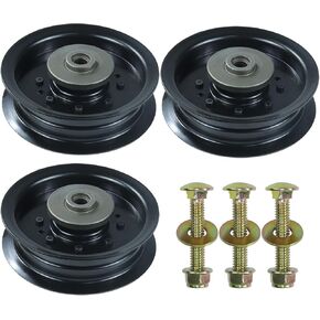 Gelaska 3 Pack 532196104 Husqvarna Idler Pulley يحل محل 532197380 Husqvarna Idler Pulley ، 197380 Idler Pulley Craftsman 196104 for Husqvarna Z254f ، Z254 ، yth24v48 ، yth24k48 ، rz46i ، yth2348 tractors