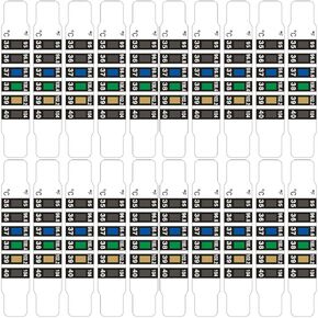 Temperature Strips, Temperature Strips for Travel and Daily Home Use, Multipurpose (20Pcs)