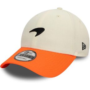 New Era 9Forty Snapback Cap - Contrast Visor McLaren Racing Beige, Beige, One Size