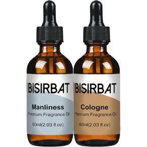 Fragrance Oil Set Gentlemen, Manliness&Colognes - Essential Oils Blend for Home, for Aromatherapy Diffuser Humidifier, Reed Diffuser Oils Refills, Highly Concentrated and Long Lasting - 60mlx2