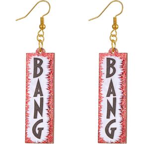BANG Western Earrings Western Cowboy Inspired Earrings Jewelry for Fans Party Dress Outfit Merch.